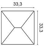Декоративная панель Orac W106 (33.3x33.3x2.9 см) в Волгограде