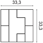 Декоративная панель Orac W103 (33.3x33.3x2.5 см) в Волгограде