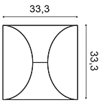 Декоративная панель Orac W107 (33.3x33.3x2.9 см) в Волгограде