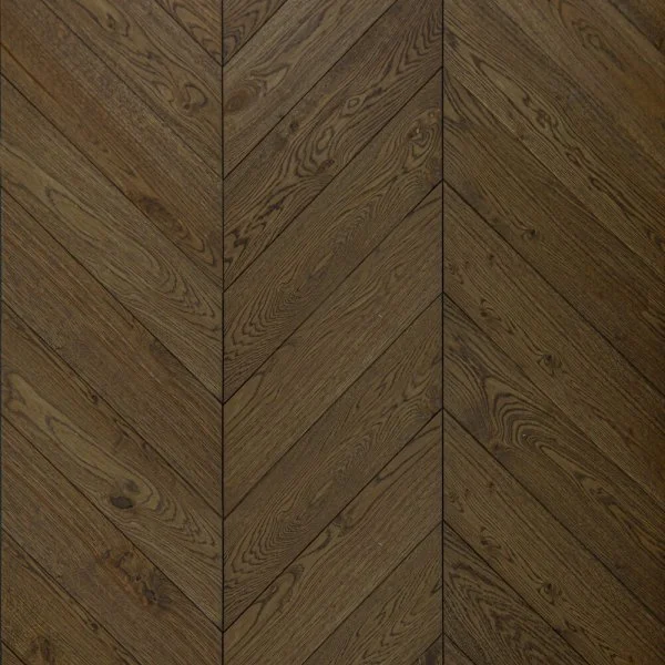 Инженерная доска Kochanelli Французская Ёлка Оскуро Дуб Original Браш (600х120х15) в Волгограде