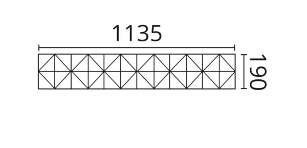 Декоративная панель NMC Arstyl Pyramid (113.5x19x1.8 см) в Волгограде