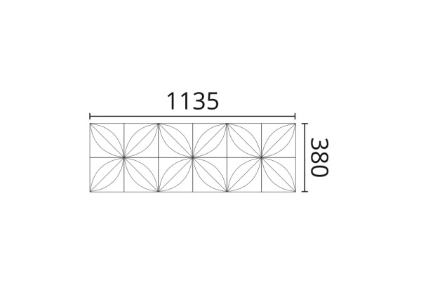 Декоративная панель NMC Arstyl Flower (113.5x38x2.8 см) в Волгограде