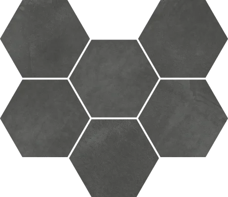 Керамогранит Italon Континуум Петрол Мозаика Гексагон (Натуральная 25х29) в Волгограде