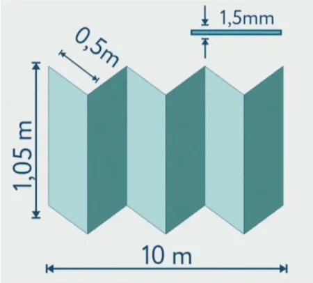 Подложка Солид 1,5мм гармошка для LVT (10.5м2) в Волгограде
