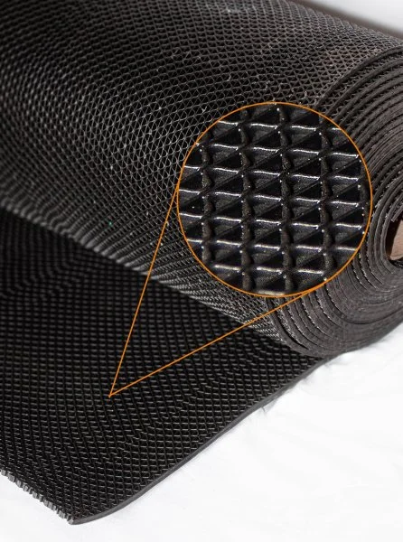 Грязезащитное рулонное покрытие ЗигЗаг Черный 5 мм (0,9 м) Китай в Волгограде