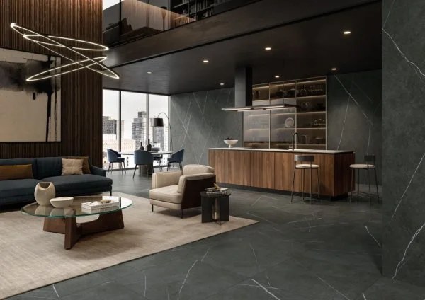 Керамогранит Italon Метрополис Империал Блэк 80х80 (Натуральная и Реттифицированная) в Волгограде