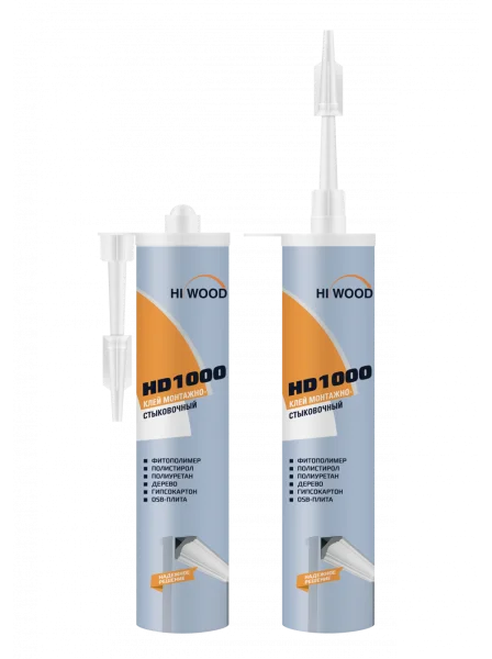 Монтажно-стыковочный клей HiWood HD1000 Белый 280 ml в Волгограде