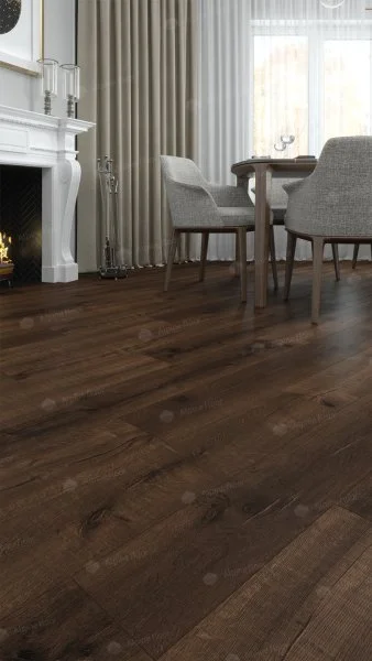 Каменно-полимерная плитка Alpine Floor Real Wood Дуб Мокка ECO 2-2, 6 мм 43 класс в Волгограде