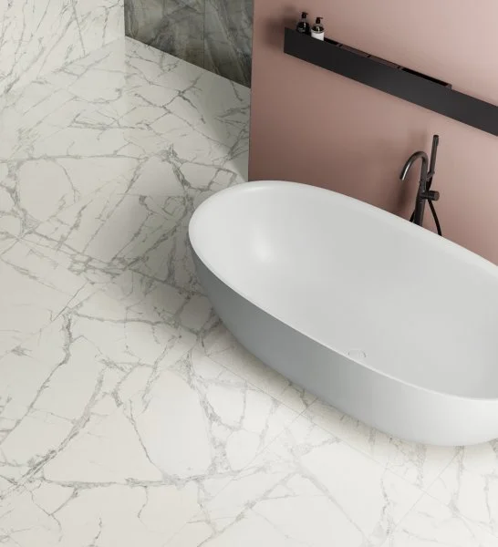 Керамогранит Italon Шарм Делюкс Инвизибл Уайт 60х120 (Паттинированная и реттифицированная) в Волгограде