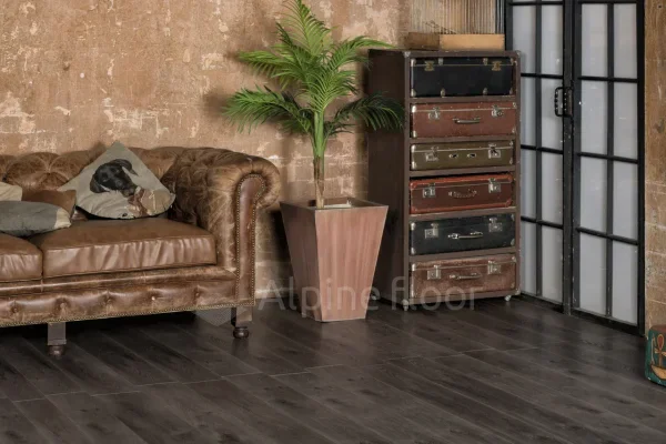 Кварц-виниловая плитка Alpine Floor Premium XL Дуб Торфяной ЕСО 7-11, 8 мм. 43 класс в Волгограде
