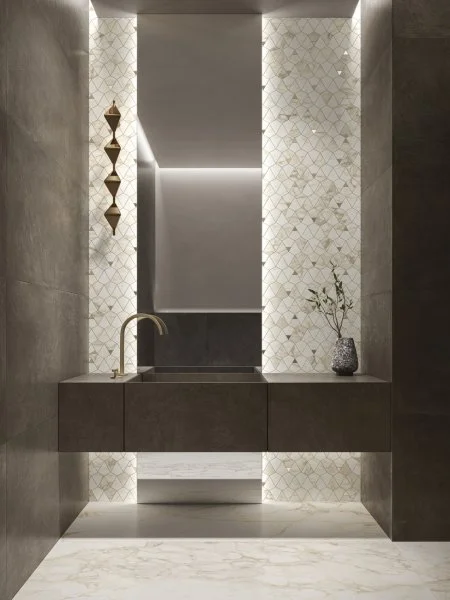 Керамогранит Italon Этернум Каррара Мозаика Вертекс 25.8х30 (Натуральная) в Волгограде