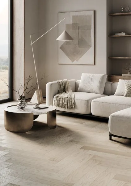 Паркетная доска Quartz Parquet Английская Ёлка Дуб Песочный 33-408 в Волгограде