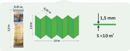Подложка Солид 1,5мм для LVT ANTI SLIP (10м2) в Волгограде