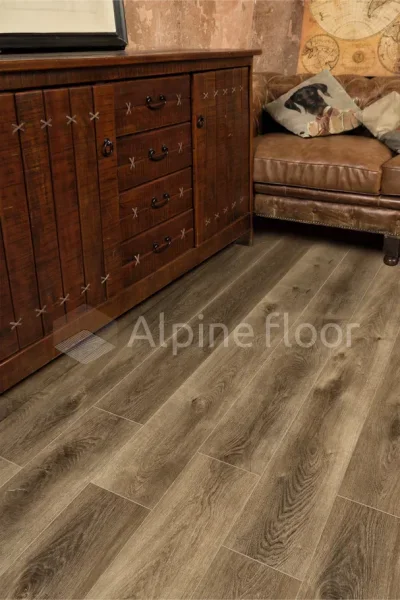 Кварц-виниловая плитка Alpine Floor Premium XL Дуб Коричневый ЕСО 7-9, 8 мм. 43 класс в Волгограде