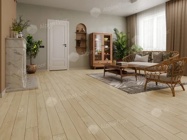 Каменно-полимерная плитка Alpine Floor Grand Sequoia Village Камфора ECO 11-507 4мм, 43 класс в Волгограде