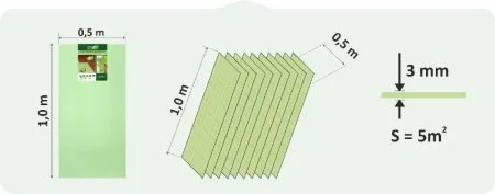 Подложка Солид 3мм листовая (5м2) в Волгограде