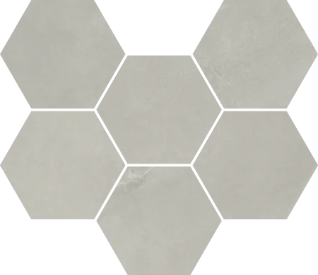 Керамогранит Italon Континуум Сильвер Мозаика Гексагон (Натуральная 25х29) в Волгограде
