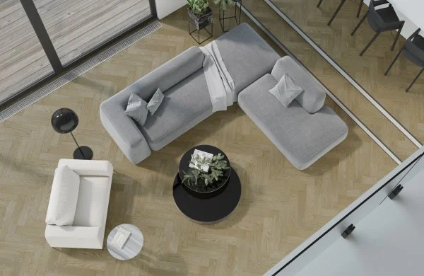 Паркетная доска Quartz Parquet Английская Ёлка Дуб Карельский 33-419 в Волгограде