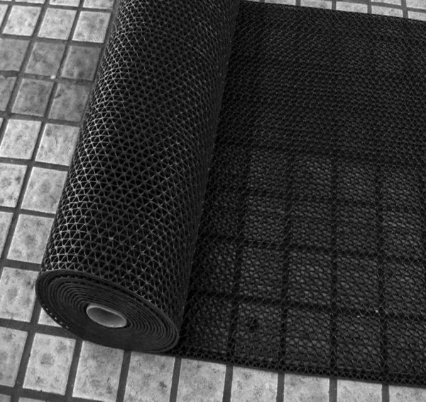 Грязезащитное рулонное покрытие ЗигЗаг Черный 5 мм (0,9 м) Китай в Волгограде