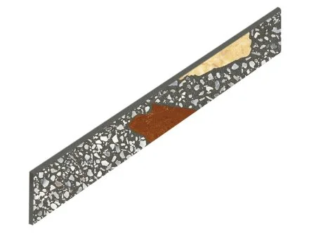 Керамогранит Coliseum Палладио Блэк Плинтус (Натуральный, 7,2х60) в Волгограде