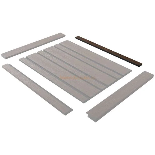 Финишный молдинг LF124B BR396K левый декорированный (31х12х2700мм) в Волгограде