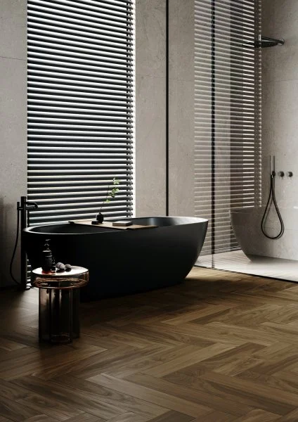 Паркетная доска Quartz Parquet Английская Ёлка Орех Американский 33-400-29 в Волгограде