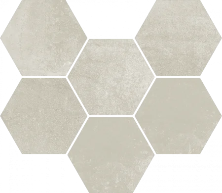 Керамогранит Coliseum Экспо Уайт Мозаика Гексагон (Натуральная, 25х29) в Волгограде
