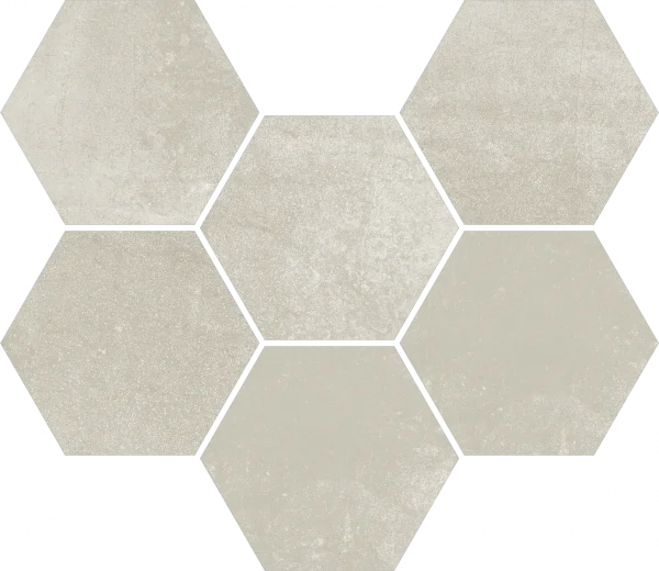Керамогранит Coliseum Экспо Уайт Мозаика Гексагон (Натуральная, 25х29) в Волгограде