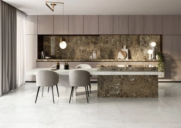 Керамогранит Italon Шарм Делюкс Бьянко Микеланджело 120х278 (Люкс и реттифицированная) в Волгограде