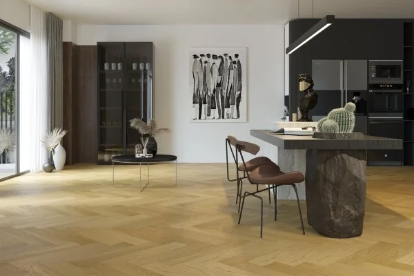 Паркетная доска Quartz Parquet Английская Ёлка Дуб Медовый Раф 33-463 в Волгограде