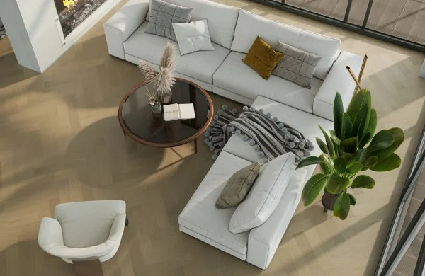 Паркетная доска Quartz Parquet Английская Ёлка Дуб Шампань 33-414 в Волгограде