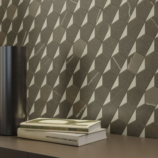 Керамогранит Italon Метрополис Мозаика Гексакон Ворм 25.4x31 (Натуральная) в Волгограде